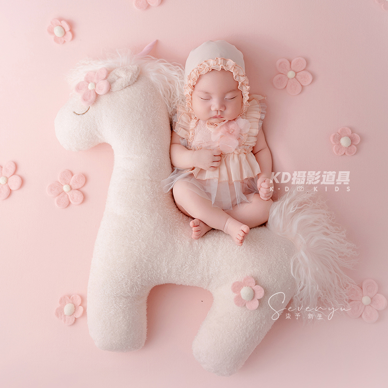 Infant Photography Props Outfit - 귀여운 유니콘 테마 신생아 사진 소품