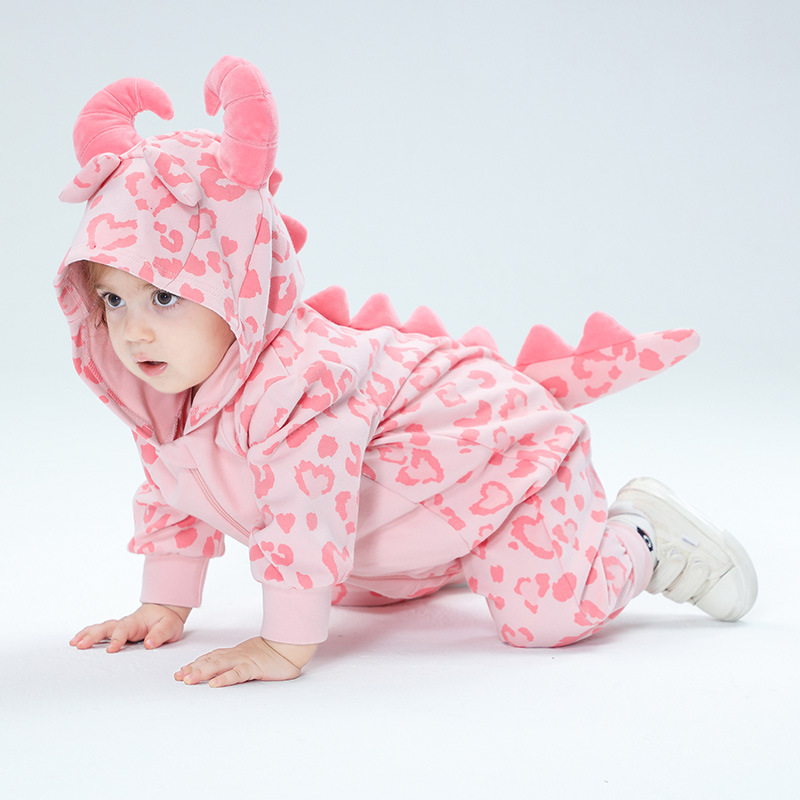 Cotton Baby Onesies Zipper - 봄 Kigurumis 아기 소녀 귀여운 옷