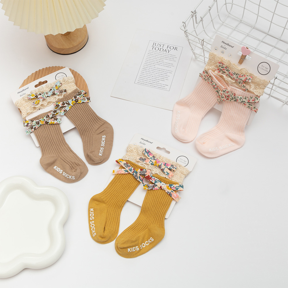 Unisex Baby Socks Non Slip - 플라워 프린트 활 아기 양말, 미끄럼