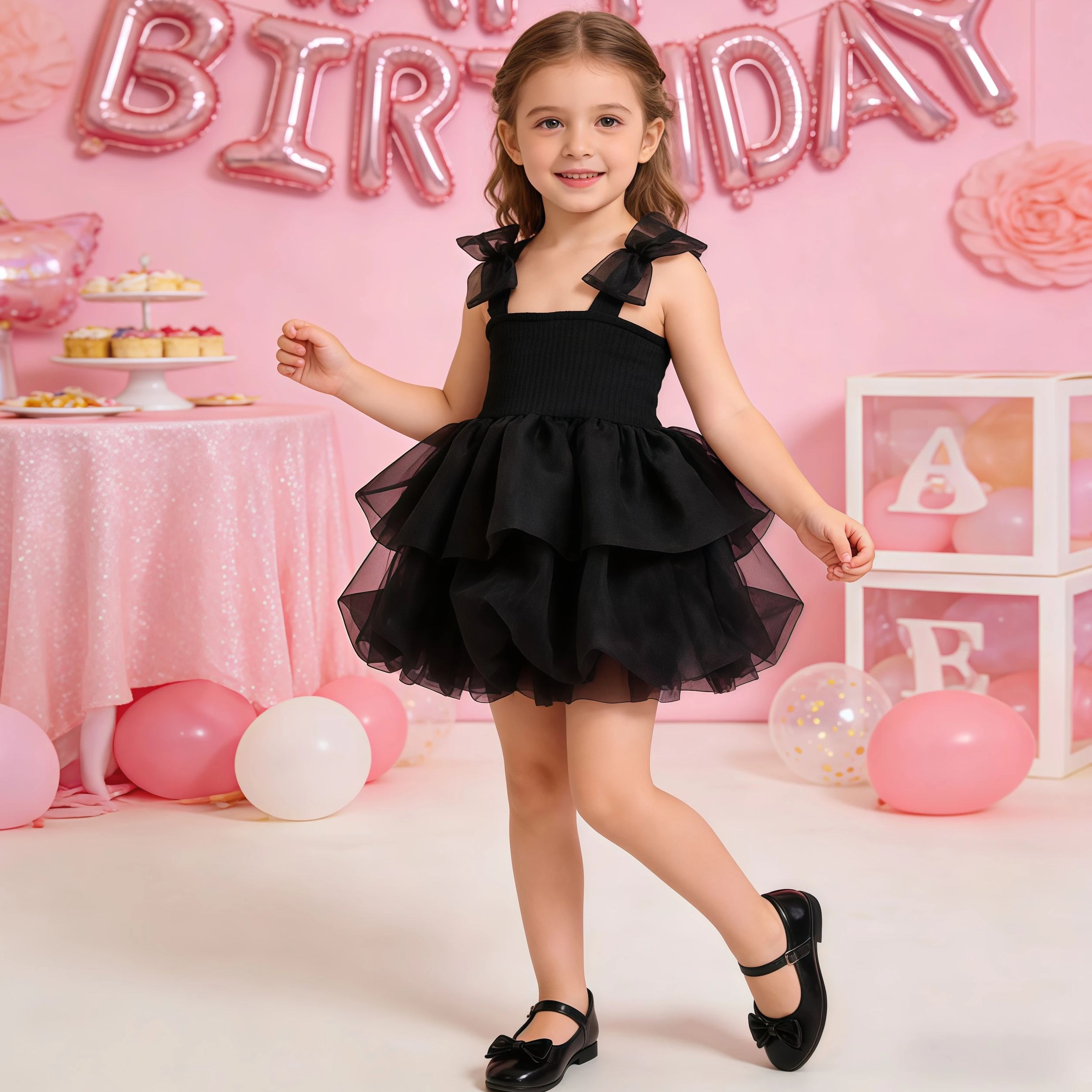 Toddler Girl Tulle Party Dress - 여름 공주 파티 투투 드레스와 활