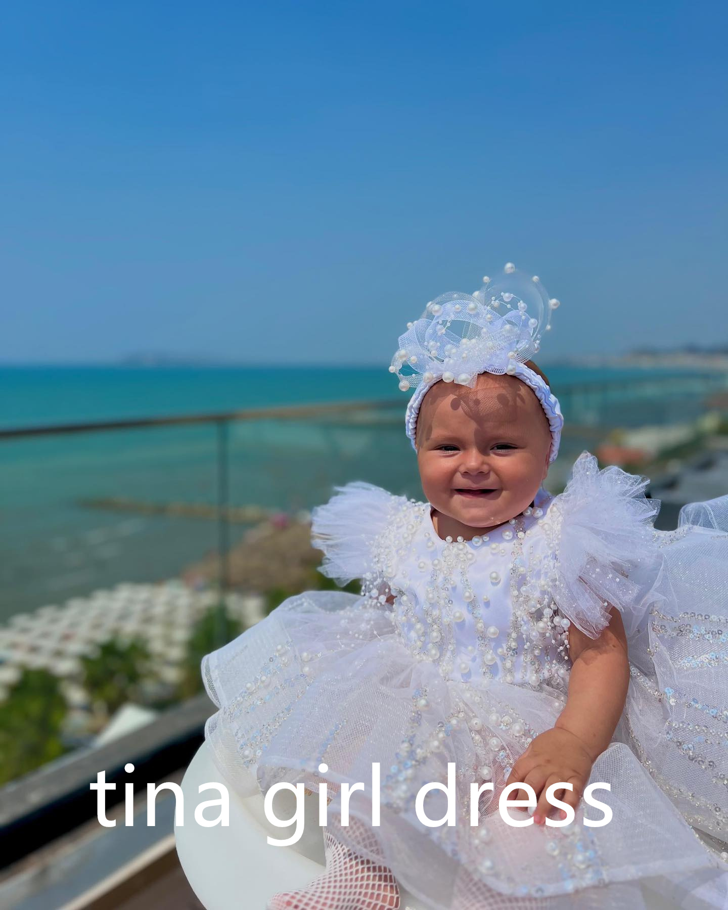 공주님 화이트 플라워 걸 드레스 웨딩용 민소매 비즈 장 - Toddler Girl Tulle Party Dress 리뷰 및 가격