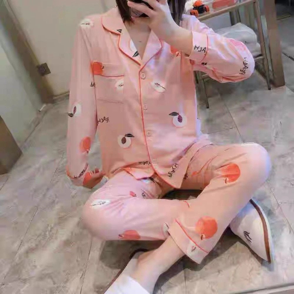 긴팔 여성용 투피스 잠옷 루즈핏 면 소재 파자마 세트  - Maternity Wear 리뷰 및 가격