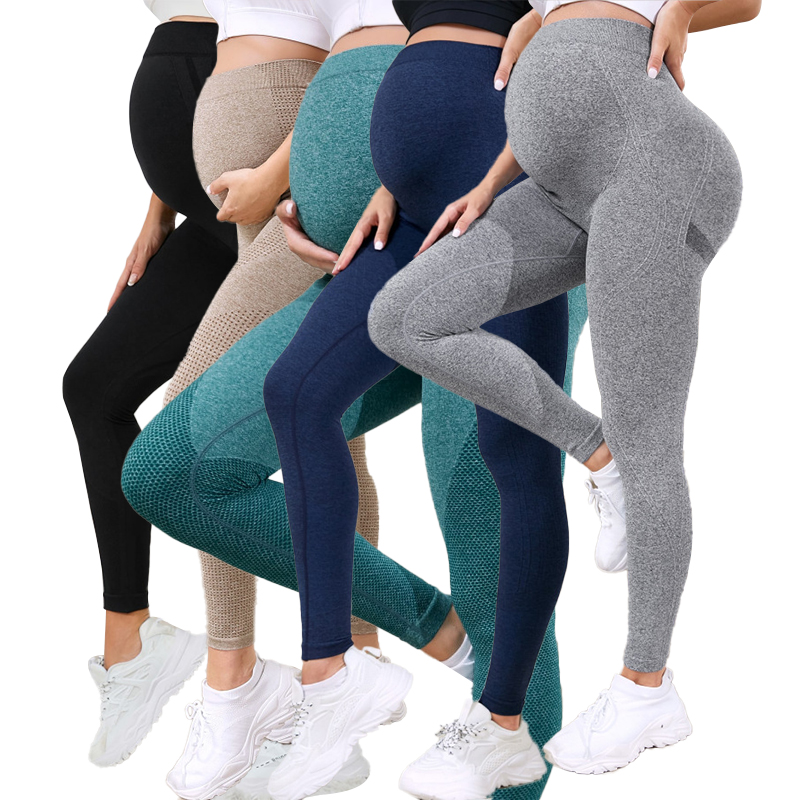 배꼽 전체 길이 임신 요가 바지 활성 착용 운동 레깅스 - Maternity Wear 리뷰 및 가격