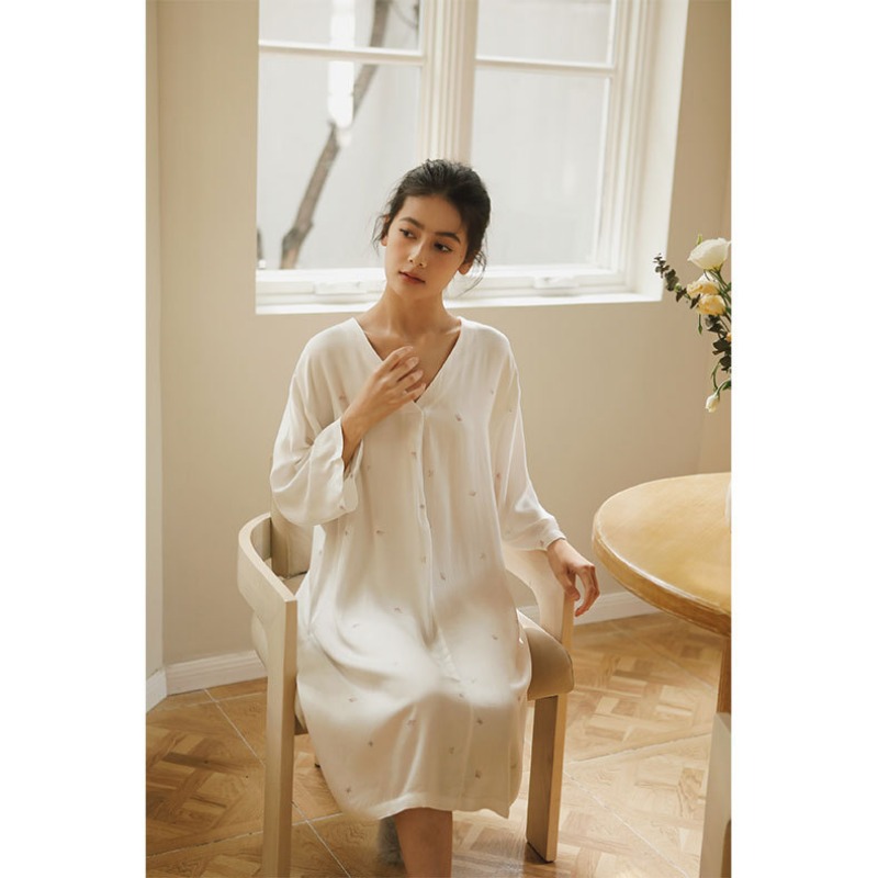 여성용 부드럽고 통기성 좋은 비스코스 라운지 드레스 V - Maternity Wear 리뷰 및 가격