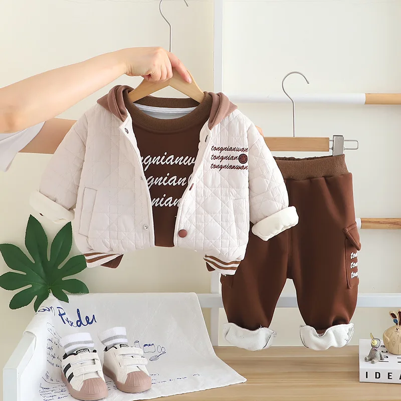 2025 겨울 어린이 남아 3피스 세트 따뜻한 플리스  - Toddler Boy Winter Fleece Jacket 리뷰 및 가격