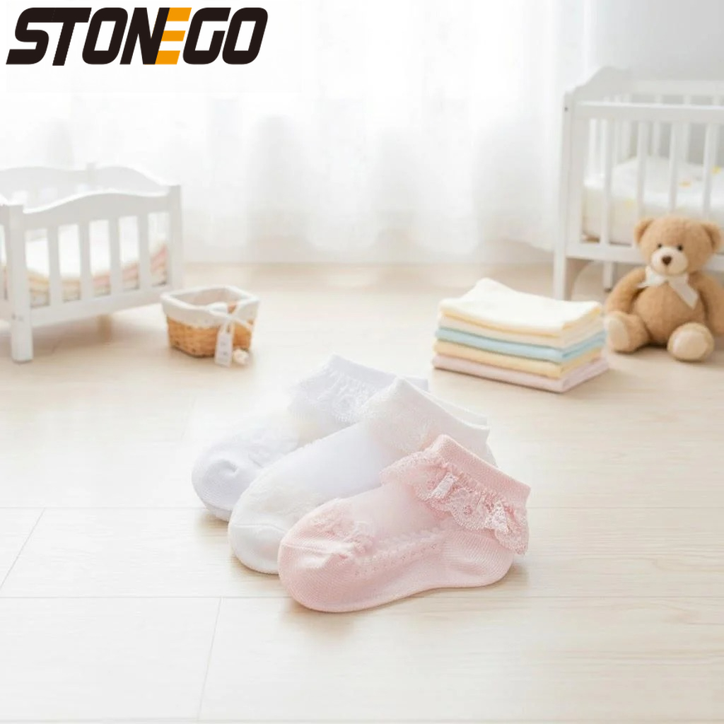 귀여운 레이스 꽃무늬 그물 아기 양말 면 미끄럼 방지  - Unisex Baby Socks Non Slip 리뷰 및 가격