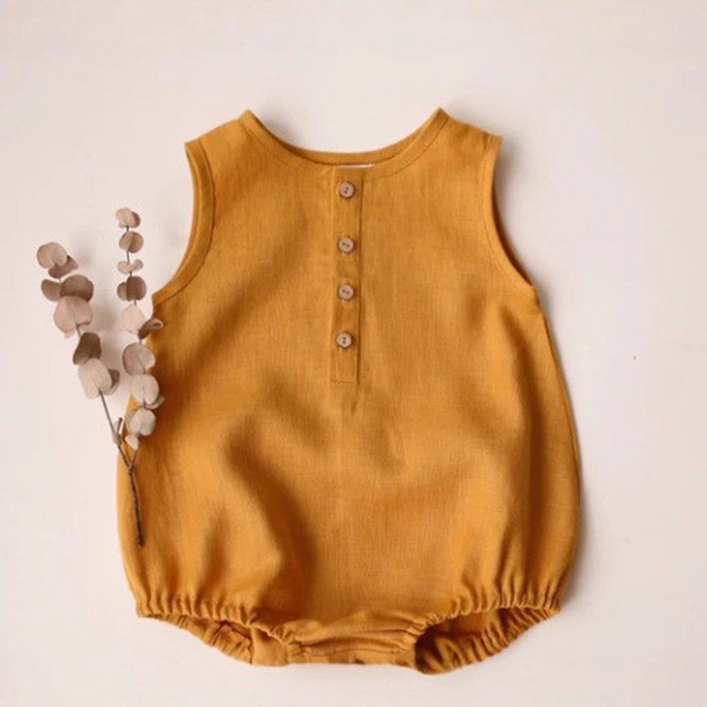 신생아 아기 소년 리넨 코튼 Romper 부드러운 통기 - Baby Summer Linen Sleeveless Jumpsuit 리뷰 및 가격