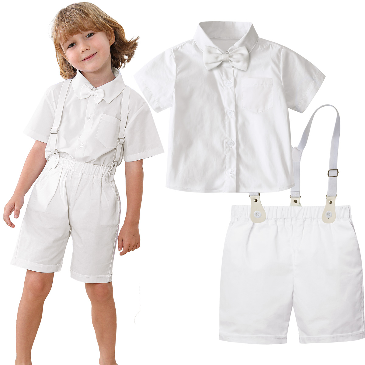 소년 정장을위한 세례 복장 유아 세례 세트 아기 흰색  - Baby Boy Suit Set Baptism 리뷰 및 가격